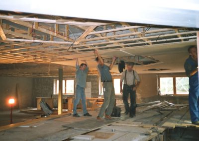 Arbeiten an der Decke - 2004