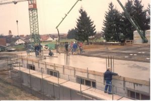 Betonarbeiten Kellerdecke - 2001