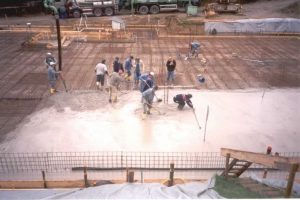 Bodenplatte betonieren - 2000